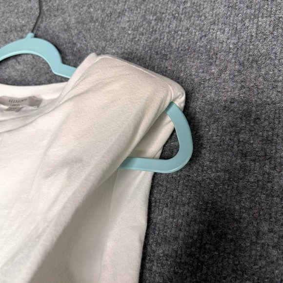 All Saints Coni‎ Tank Top Womens Size Small Padded Shoulder White - Picture 4 of 8